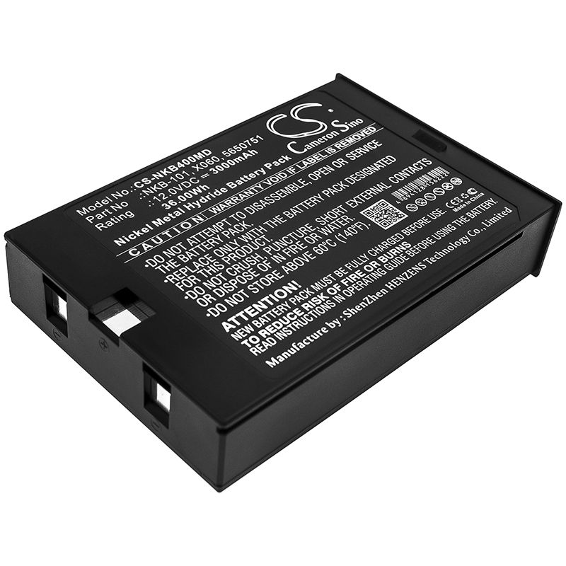 Ni-MH Battery fits Nihon Kohden, Bsm-4000, Bsm-5100 12.0V, 3000mAh Medical Cameron Sino Technology Limited
