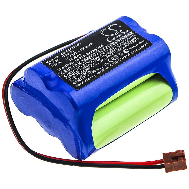 Ni-MH Battery fits Nikkiso, Psk-01 6.0V, 2000mAh Medical Cameron Sino Technology Limited