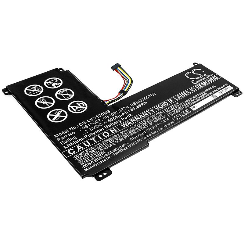 Li-Polymer Battery fits Lenovo, Ideapad 120s-14, Ideapad 120s-14iap 7.5V, 4050mAh Notebook & Laptop Cameron Sino Technology Limited