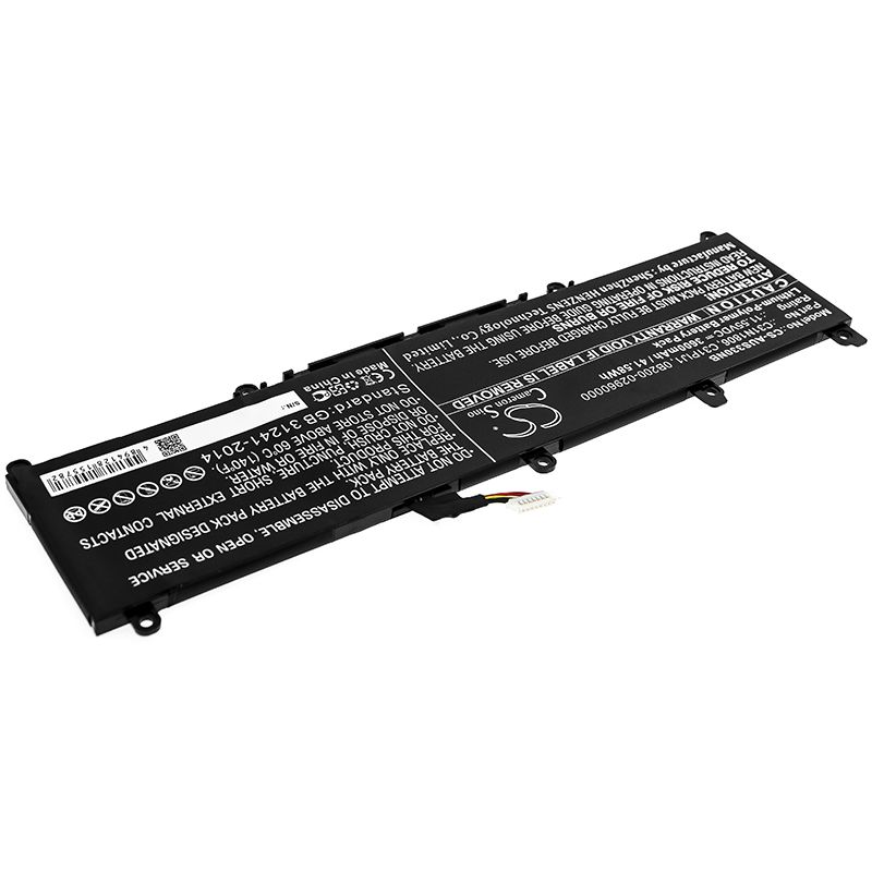 Li-Polymer Battery fits Asus, Adol 13, Adol 13fa 11.55V, 3600mAh Notebook & Laptop Cameron Sino Technology Limited