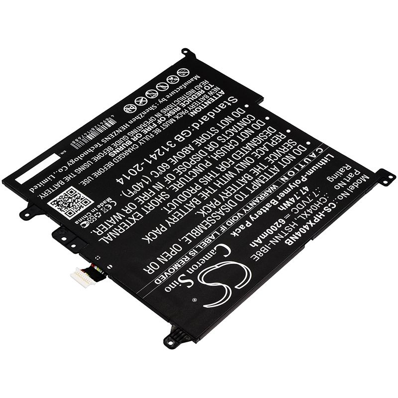 Li-Polymer Battery fits Hp, Chromebook X2, Chromebook X2 12-f000 7.7V, 6200mAh Notebook & Laptop Cameron Sino Technology Limited