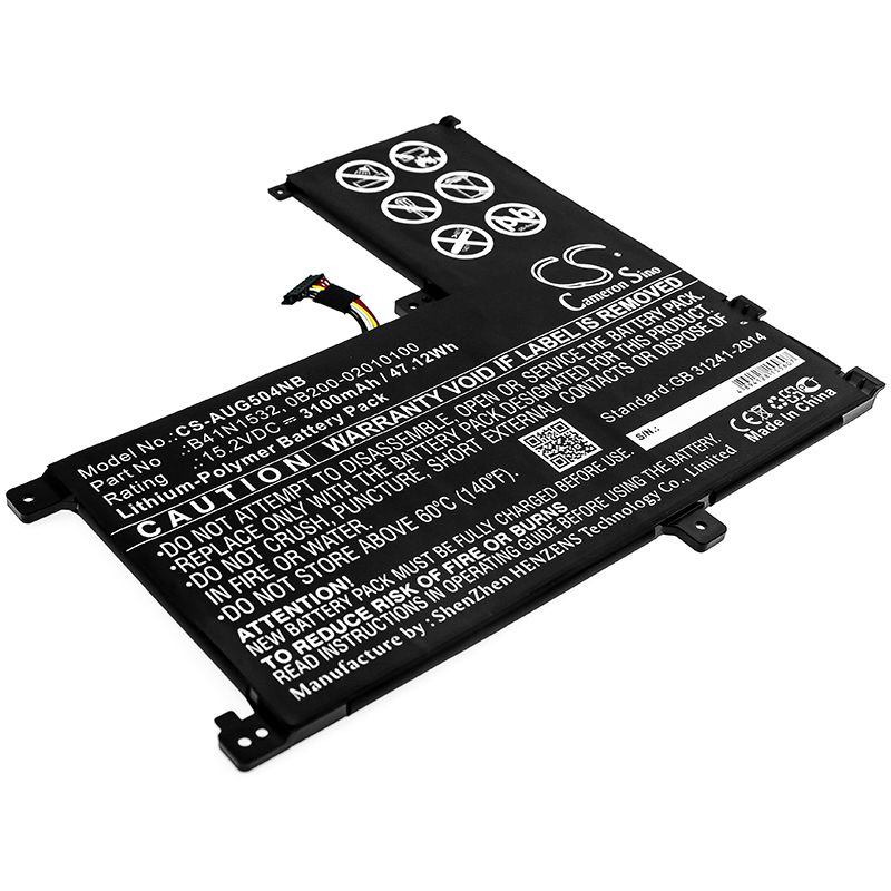 Li-Polymer Battery fits Asus, Q504u, Q504ua 15.2V, 3100mAh Notebook & Laptop Cameron Sino Technology Limited