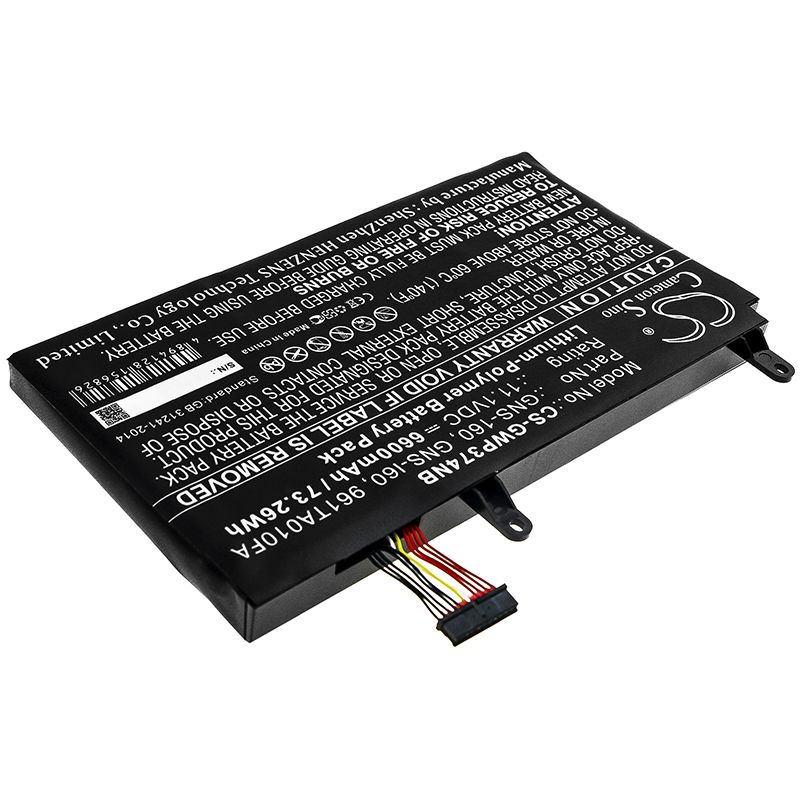 Li-Polymer Battery fits Gigabyte, P35g, P35g V2 11.1V, 6600mAh Notebook & Laptop Cameron Sino Technology Limited