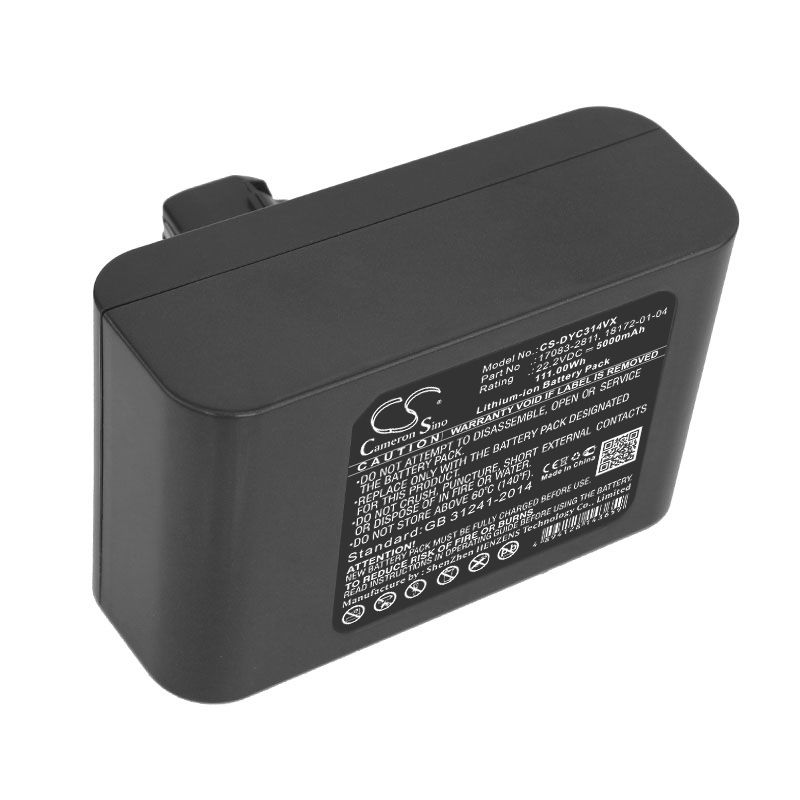 5000mAh Li-ion Battery fits Dyson, Dc31, Dc31 Animal, Dc34 22.2V Vacuum Cameron Sino Technology Limited