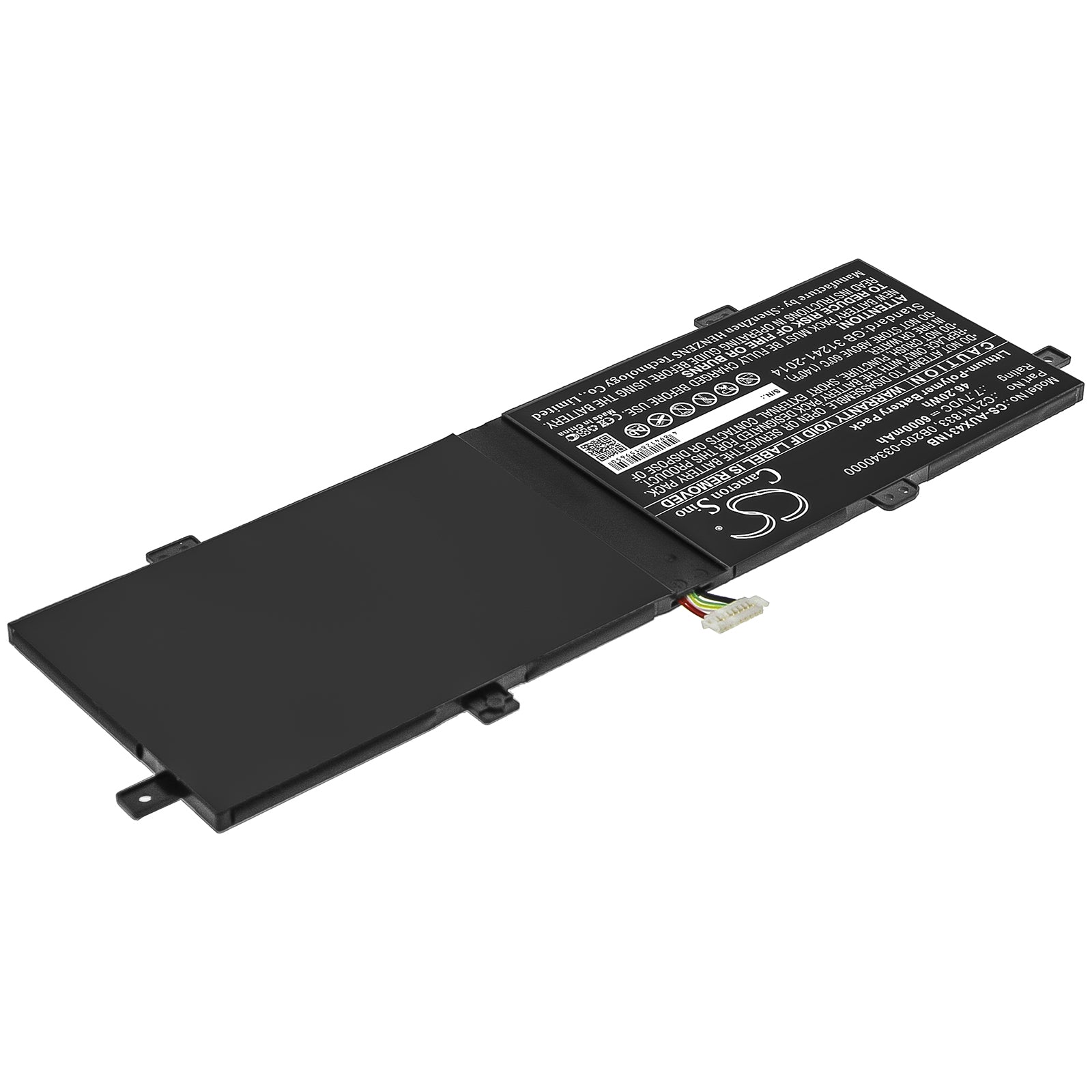 Li-Polymer Battery fits Asus, 0b200-03340000, C21n1833 7.7V, 6000mAh Notebook & Laptop Cameron Sino Technology Limited