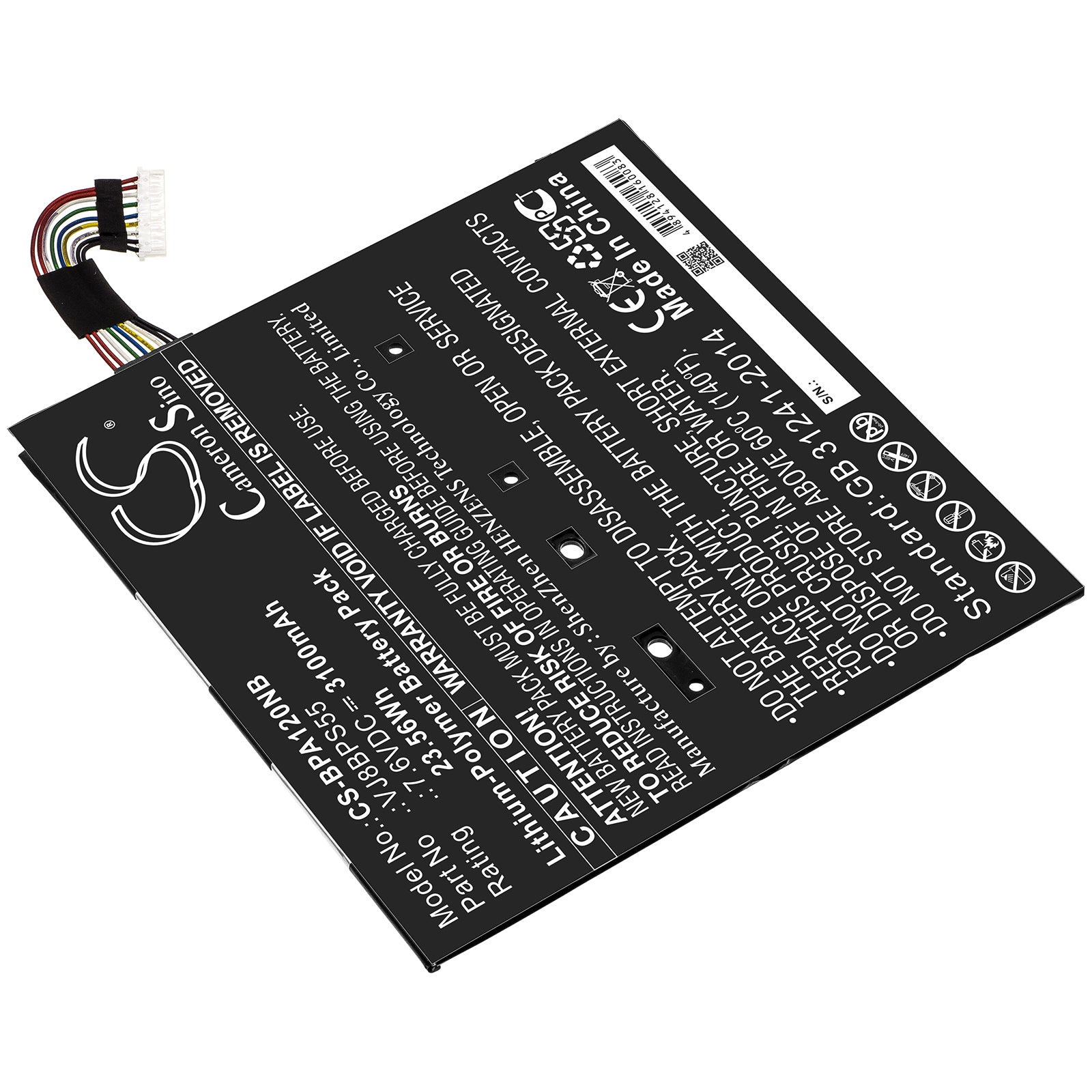 Li-Polymer Battery fits Sony, Vj8bps55 7.6V, 3100mAh Notebook & Laptop Cameron Sino Technology Limited