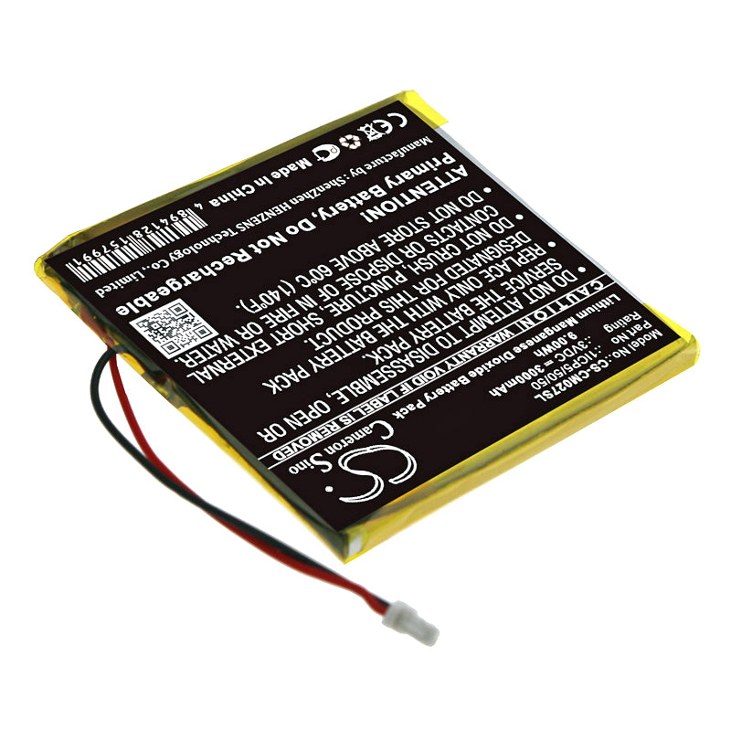 Li-MnO2 Battery fits Custom Battery Pack, 1icp5/50/50, Lithium-manganese Dioxide Battery, Non-rechargeable 3V, 3000mAh Battery Pack Cameron Sino Technology Limited