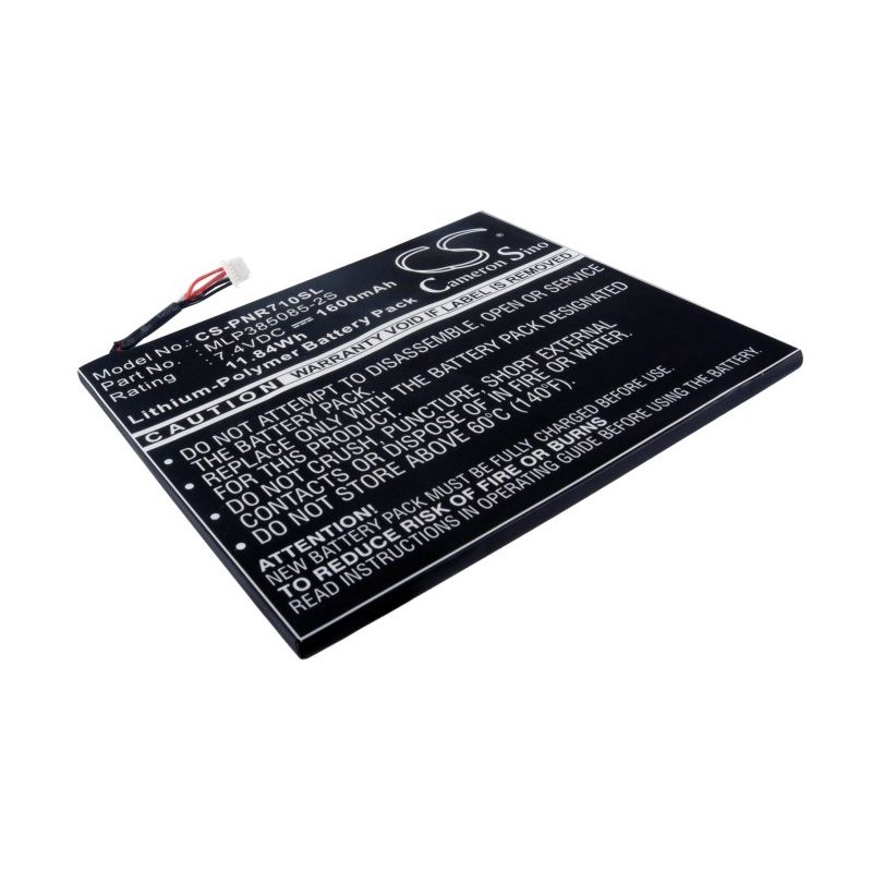 Li-Polymer Battery fits Pandigital, Multimedia Novel 7", Novel Hacking, Prd07t10wwh7 7.4V, 1600mAh E-book & E-reader Cameron Sino Technology Limited