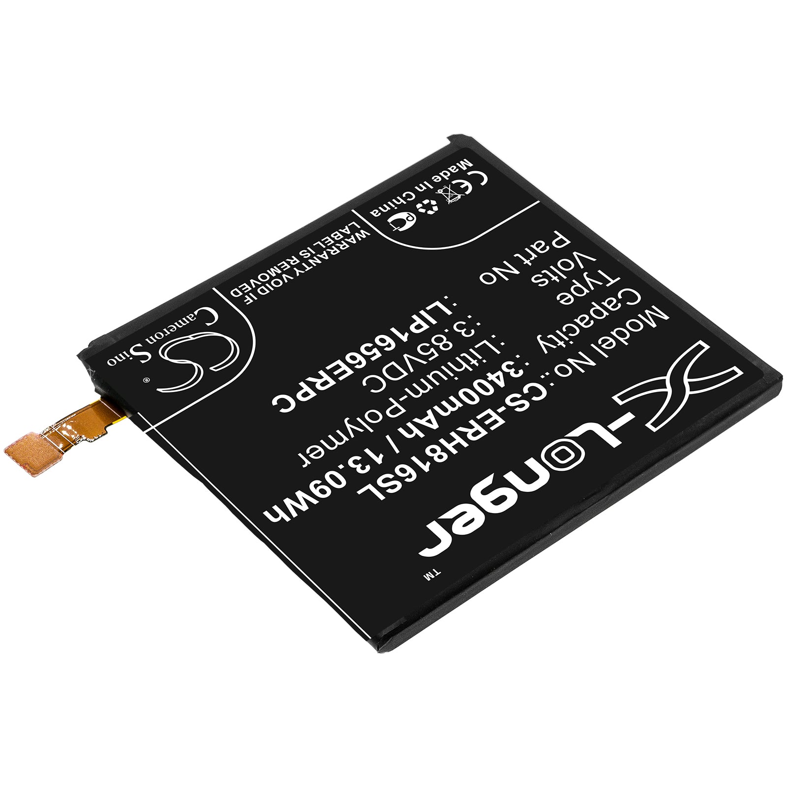 Li-Polymer Battery fits Sony, 1310-1690, Lip1656erpc 3.85V, 3400mAh Mobile & SmartPhone Cameron Sino Technology Limited