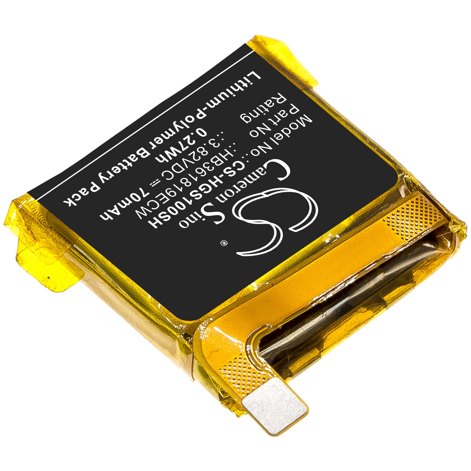 Li-Polymer Battery fits Huawei, Hb361819ecw 3.82V, 70mAh Smartwatch Cameron Sino Technology Limited