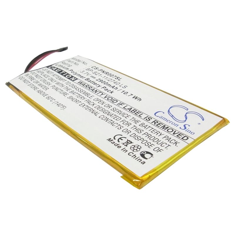 Li-Polymer Battery fits Pandigital, Novel 7, Prd07t20wbl1, 3.7V, 2900mAh E-book & E-reader Cameron Sino Technology Limited