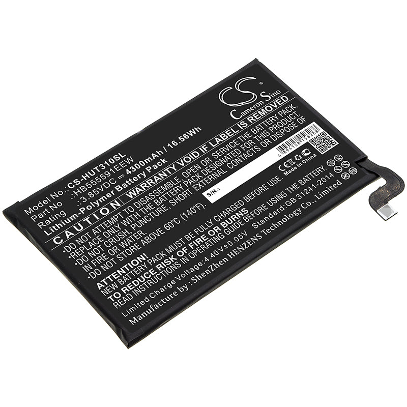 Li-Polymer Battery fits Huawei, Hb555591eew 3.85V, 4300mAh Mobile & SmartPhone Cameron Sino Technology Limited