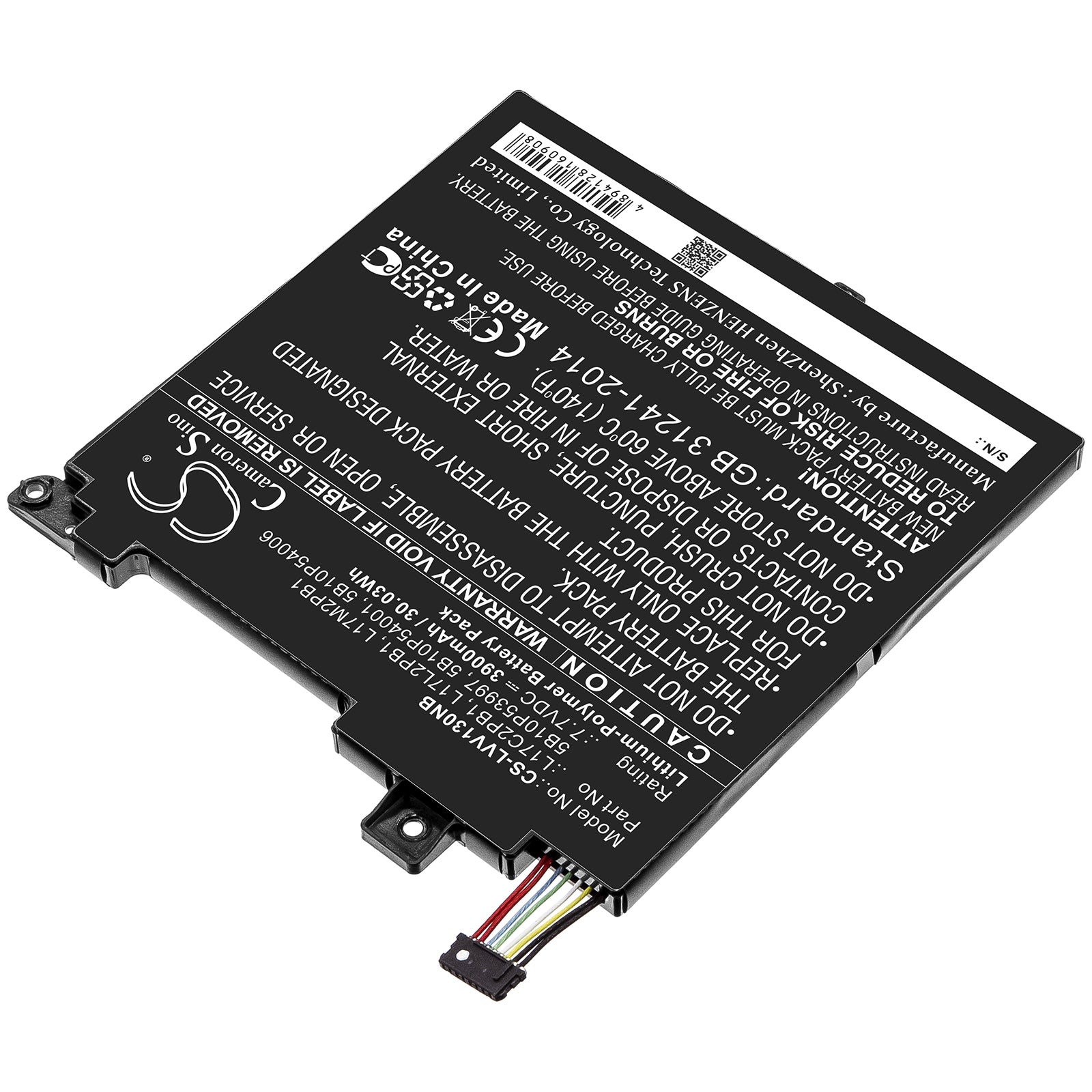 Li-Polymer Battery fits Lenovo, 5b10p53997, 5b10p54001, 5b10p54006, 5b10w67379, 5b10w67422, L17c2pb1, L17l2pb1, L17m2pb1, L17m2p Notebook & Laptop Cameron Sino Technology Limited