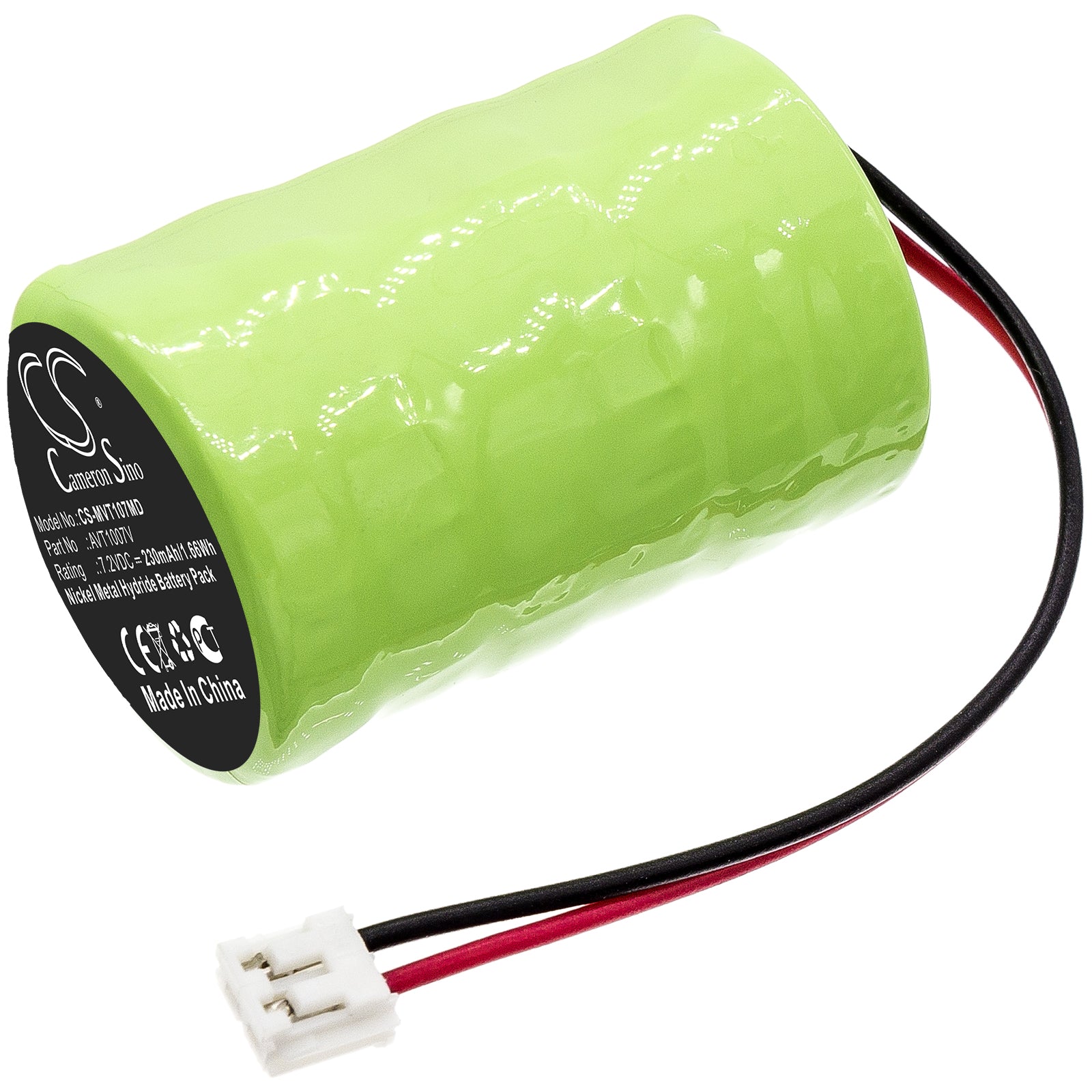 Ni-MH Battery fits Imx, Avt1007v 7.2V, 230mAh Medical Cameron Sino Technology Limited
