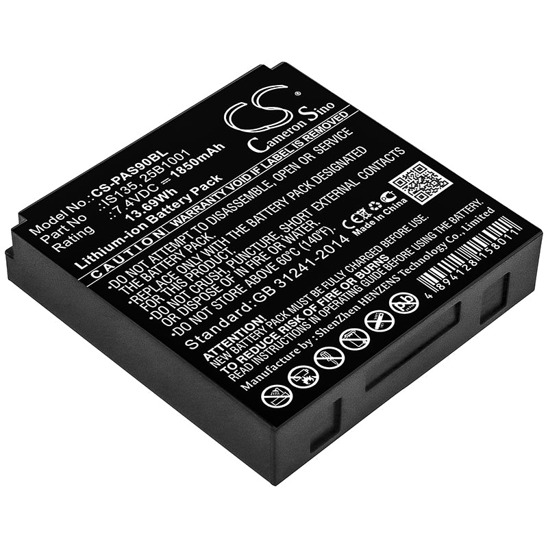 Li-ion Battery fits Pax, 25b1001, Is135 7.4V, 1850mAh Payment Terminal Cameron Sino Technology Limited