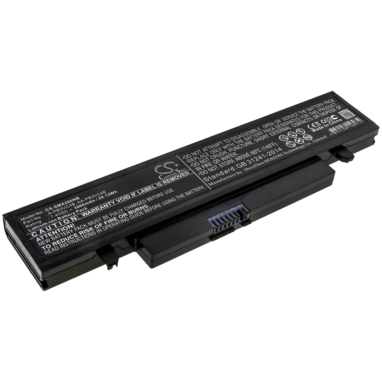 Li-ion Battery fits Samsung, Aa-pb3vc4b, Aa-pb3vc4e 7.4V, 3800mAh Notebook & Laptop Cameron Sino Technology Limited