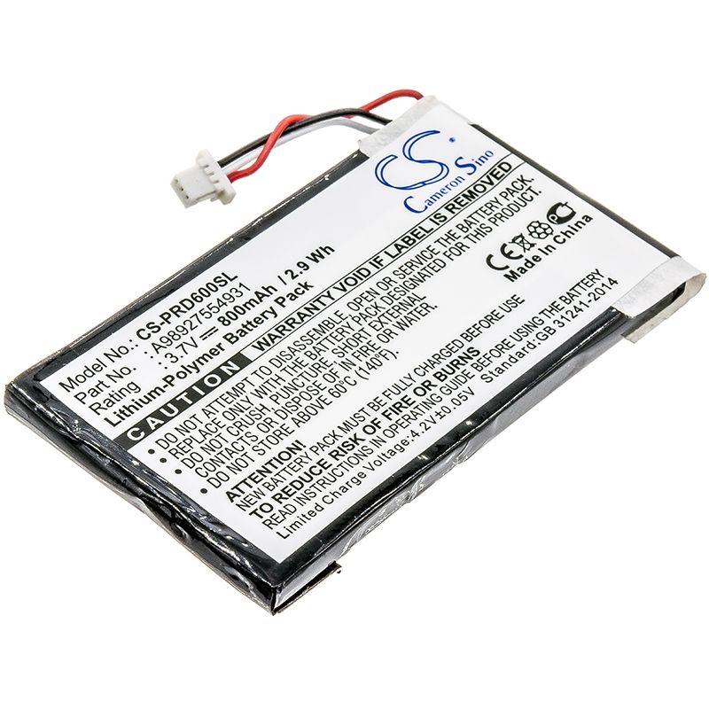 Li-polymer Battery Fits Sony, Prs-600, Prs-600/bc, Prs-600/rc 3.7v, 800mah E-book & E-reader Cameron Sino Technology Limited