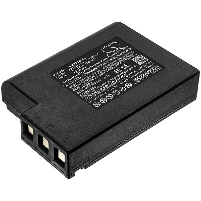 Ni-MH Battery fits Zebra, Cc15294-3, Cc15294-4 7.2V, 1800mAh Portable Printer Cameron Sino Technology Limited