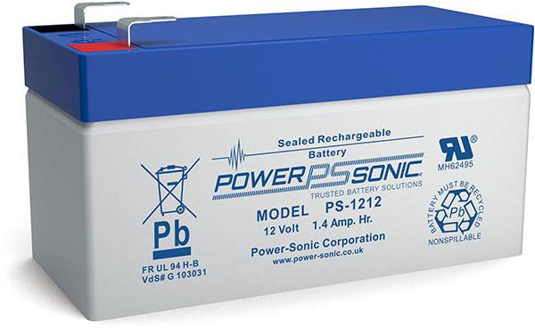 Power Sonic PS-1212 General Purpose Vrla Battery Replaces 12V-1.40Ah Sealed Lead Acid Batteries Power Sonic