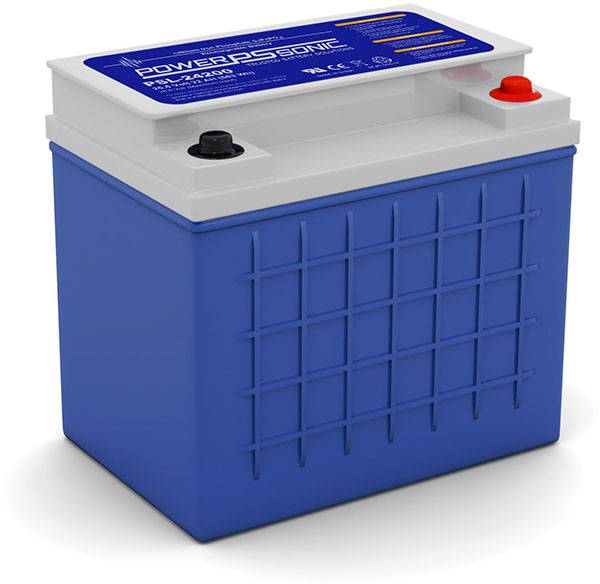 Power Sonic PSL-24200 High Performance Lifepo4 Battery Replaces 25.6V-22AH Sealed Lead Acid Batteries Power Sonic