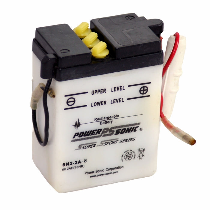 Power Sonic 6N2-2A-8 6V-2Ah Powersports Battery Powersports Batteries Power Sonic