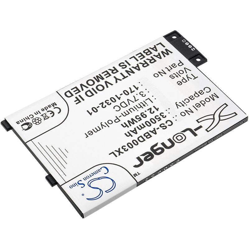 Li-polymer Battery Fits Amazon, Kindle 3, Kindle 3 Wi-fi, Kindle 3g 3.7v, 3500mah E-book & E-reader Cameron Sino Technology Limited