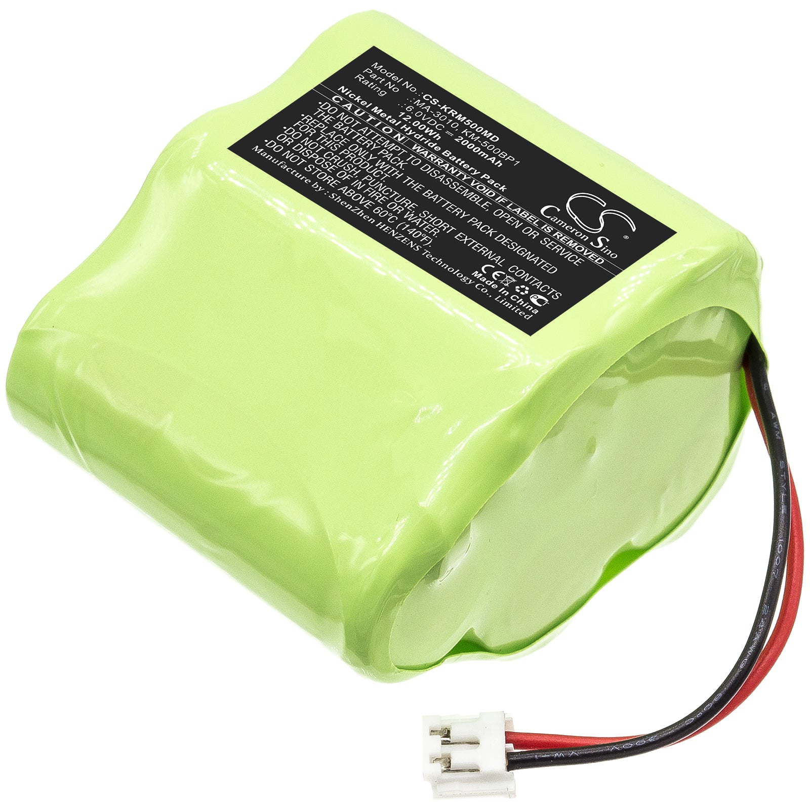 Ni-MH Battery fits Marco, Km500, Km-500 Auto Keratometer 6.0V, 2000mAh Medical Cameron Sino Technology Limited