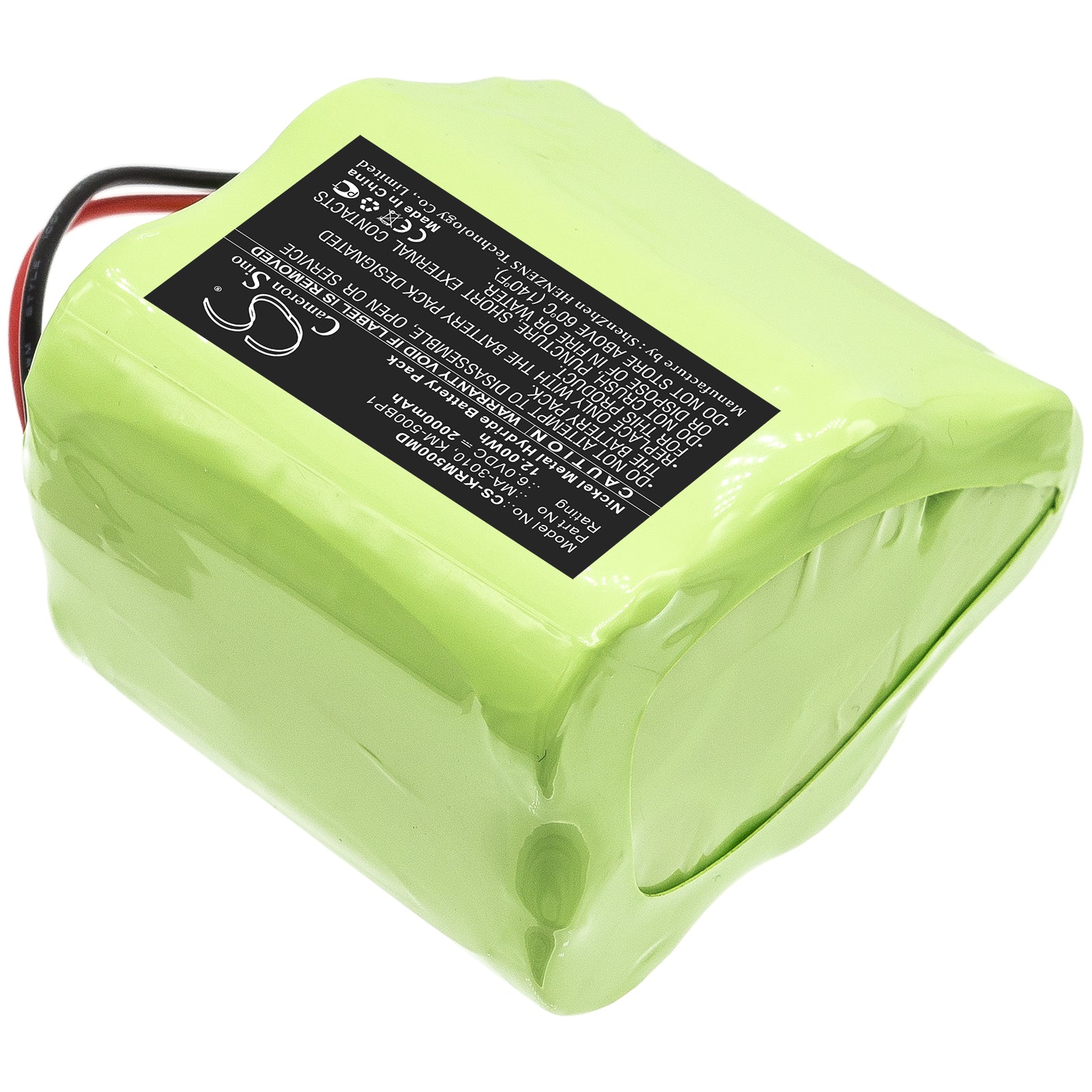 Ni-MH Battery fits Marco, Km500, Km-500 Auto Keratometer 6.0V, 2000mAh Medical Cameron Sino Technology Limited