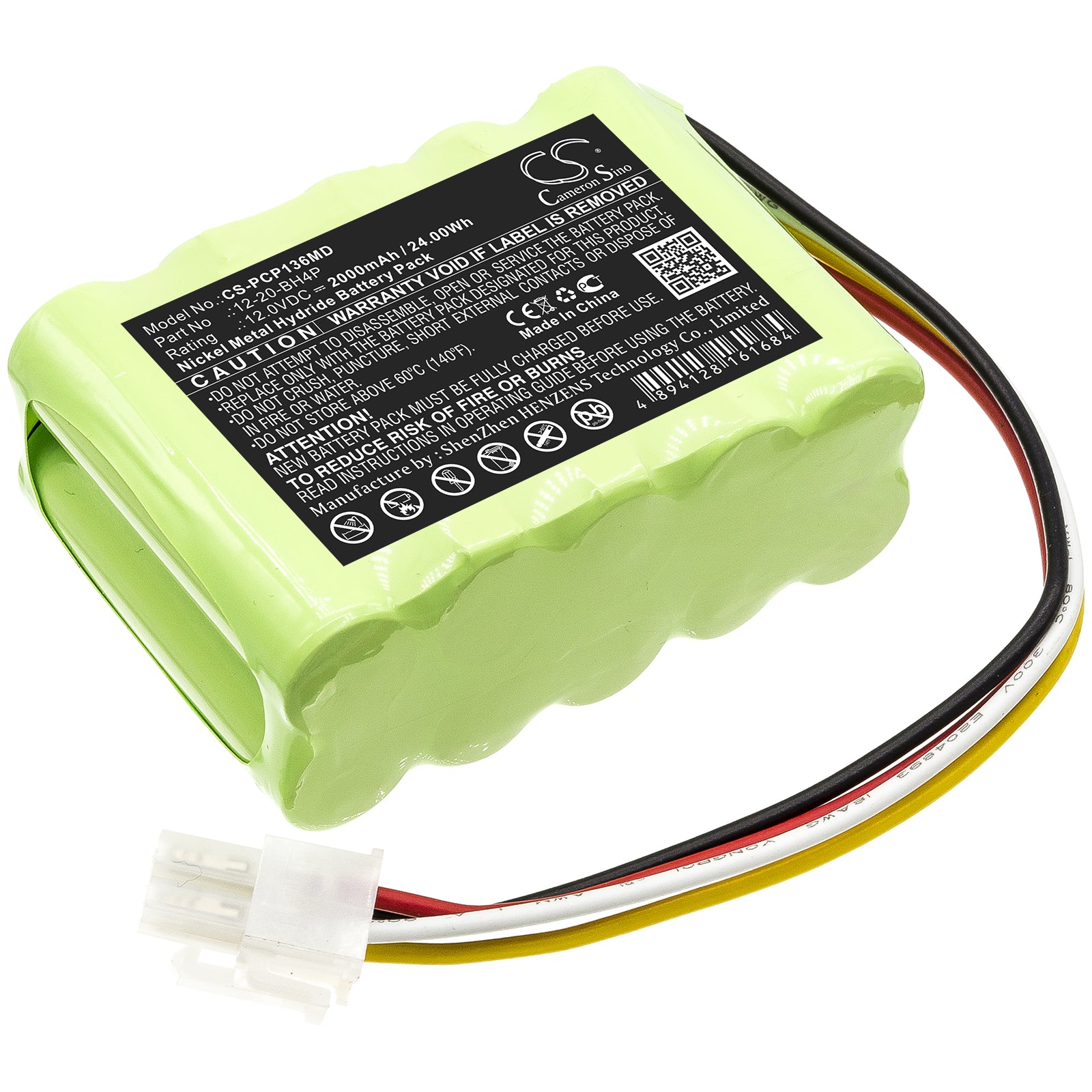 Ni-MH Battery fits Prism, Cp-136, Cp136 Ceiling Hoist Motos 12.0V, 2000mAh Medical Cameron Sino Technology Limited