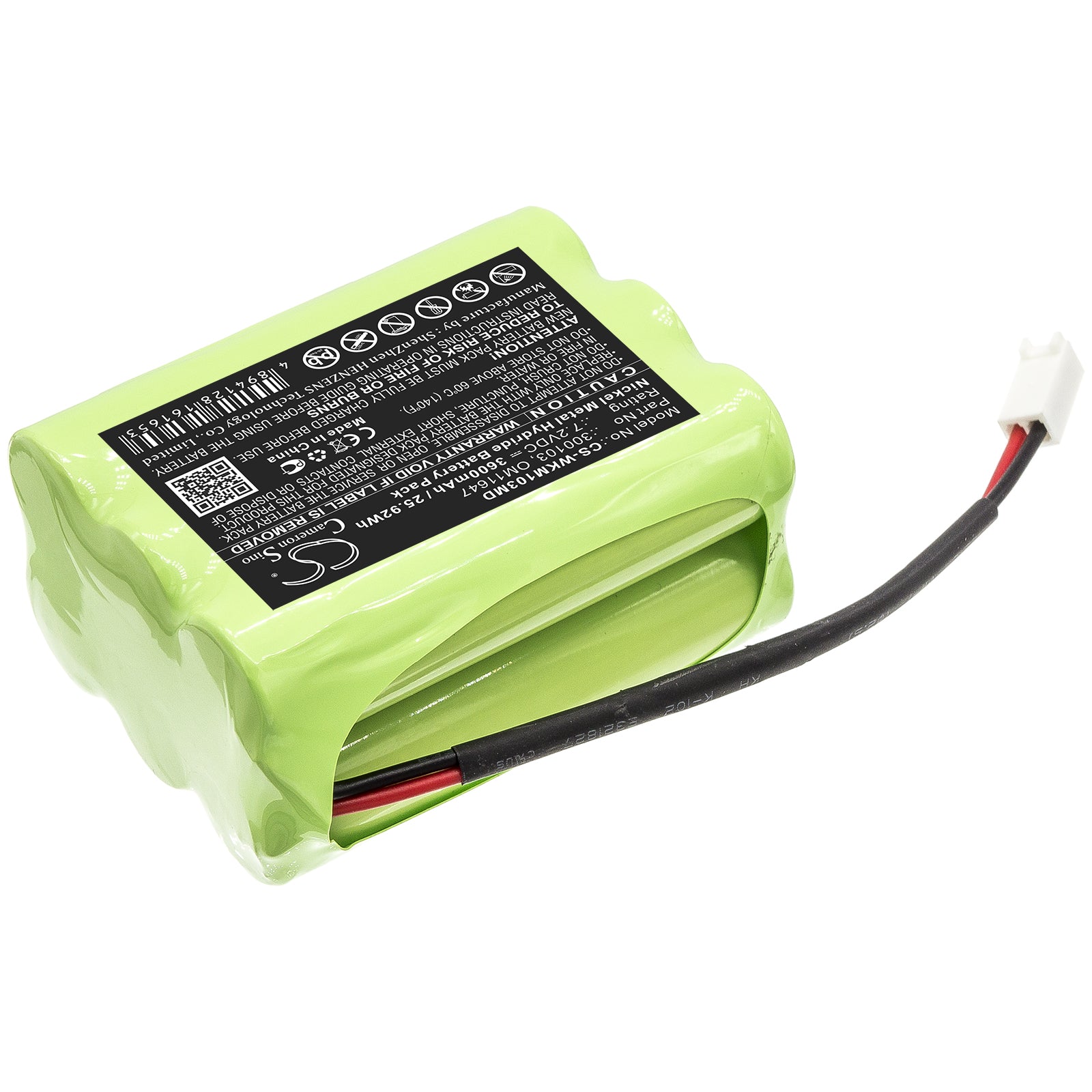 Ni-MH Battery fits Walkmed, Infusion Pump, Infusion Triton 7.2V, 3600mAh Medical Cameron Sino Technology Limited