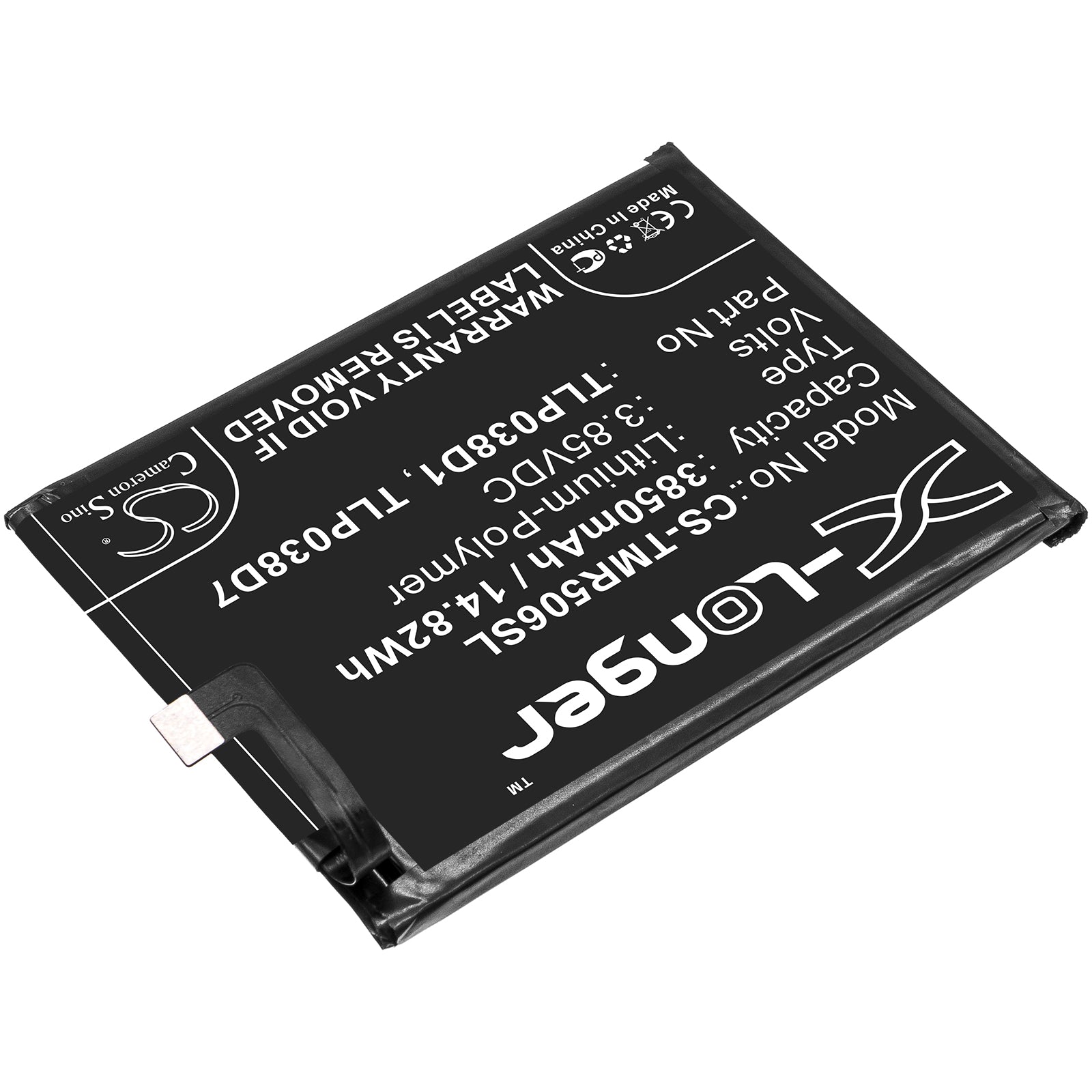 Li-Polymer Battery fits Alcatel, 3l 2020, 5029d 3.85V, 3850mAh Mobile & SmartPhone Cameron Sino Technology Limited