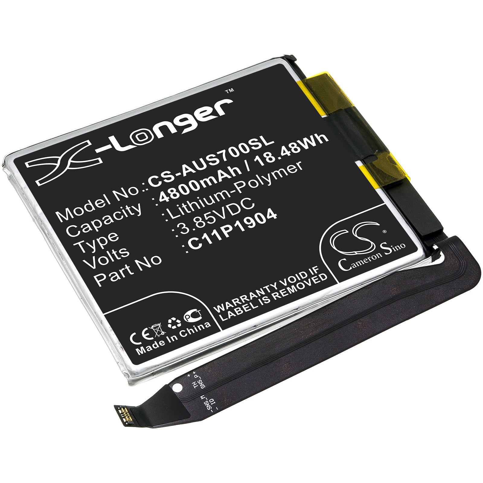 Li-Polymer Battery fits Asus, Zenfone 7, Zenfone 7 Pro 3.85V, 4800mAh Mobile & SmartPhone Cameron Sino Technology Limited