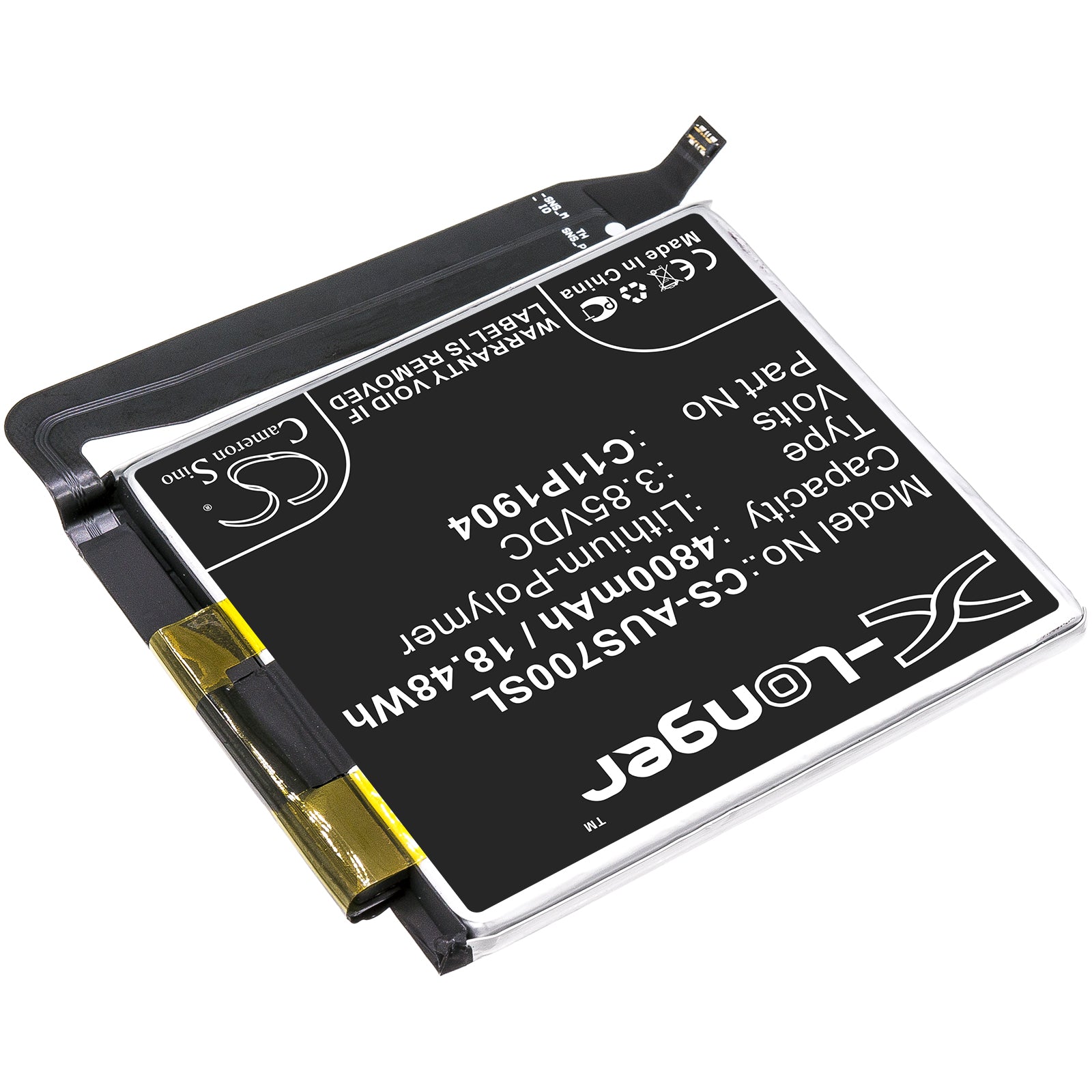 Li-Polymer Battery fits Asus, Zenfone 7, Zenfone 7 Pro 3.85V, 4800mAh Mobile & SmartPhone Cameron Sino Technology Limited