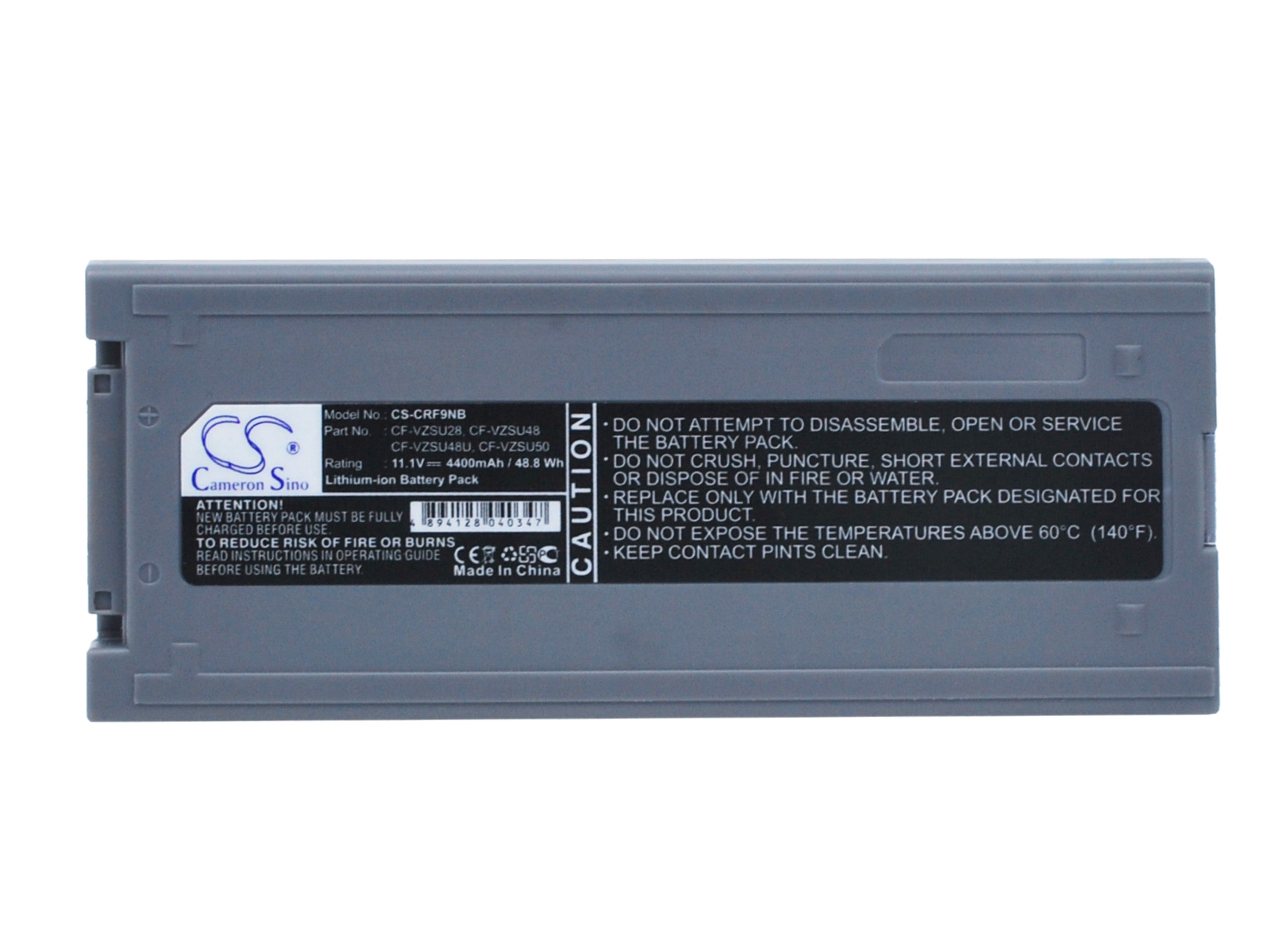 Li-ion Battery fits Panasonic, Toughbook Cf19 11.1V, 4400mAh Notebook & Laptop Cameron Sino Technology Limited
