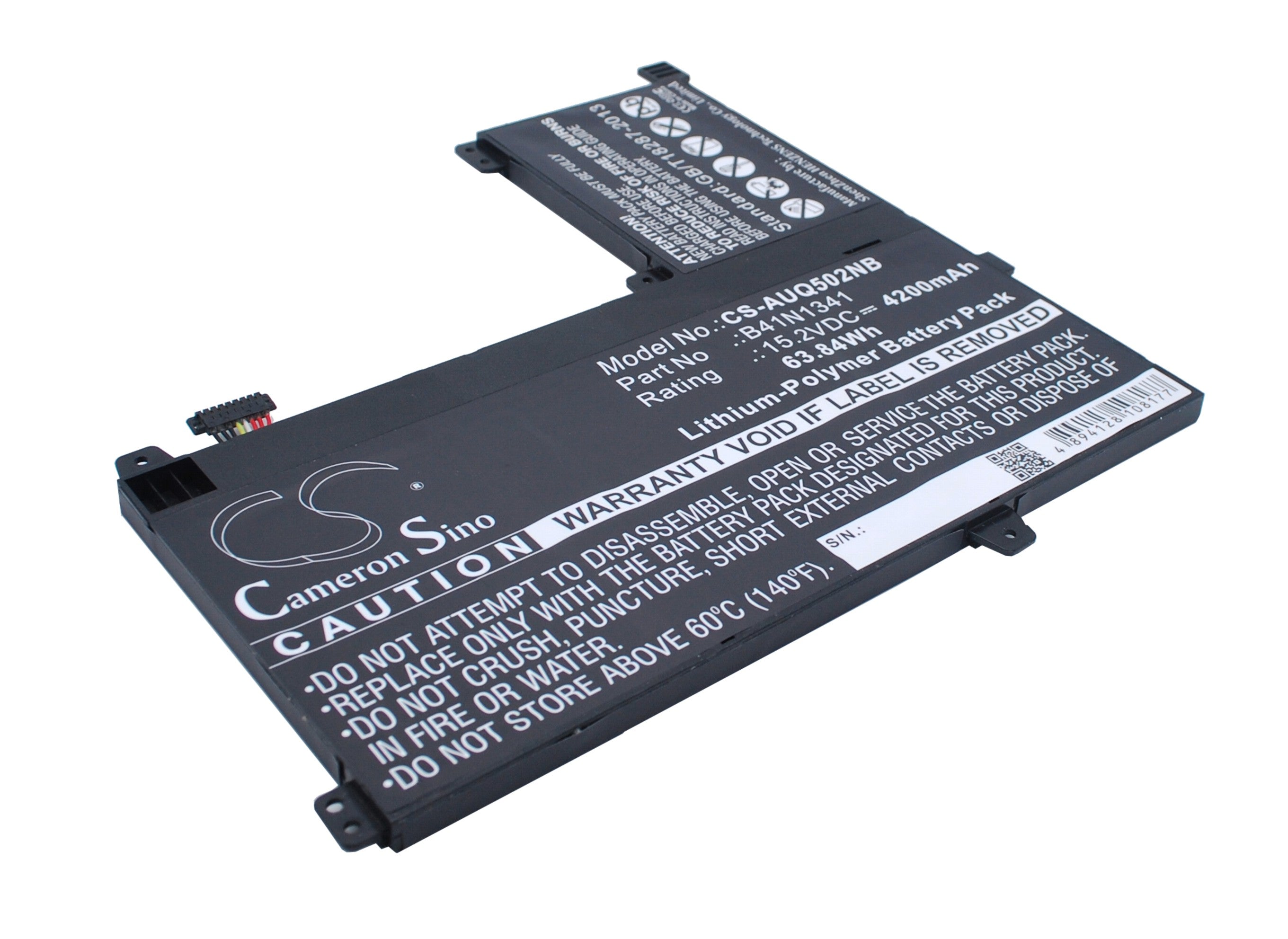 Li-Polymer Battery fits Asus, Q502l, Q502la 15.2V, 4200mAh Notebook & Laptop Cameron Sino Technology Limited