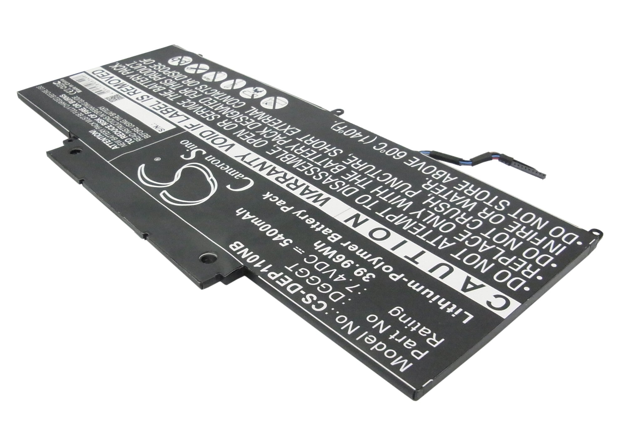 Li-Polymer Battery fits Dell, Xps 11, Xps11-1308t 7.4V, 5400mAh Notebook & Laptop Cameron Sino Technology Limited