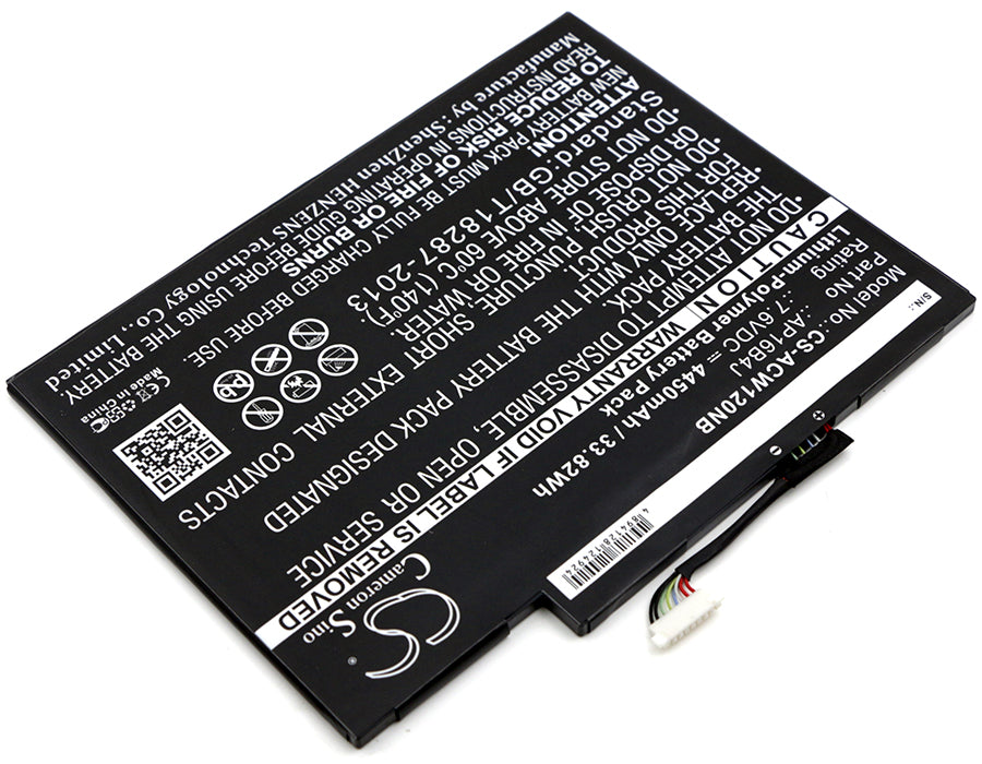 Li-Polymer Battery fits Acer, Aspire Switch Alpha 12, Sa5-271 7.6V, 4450mAh Notebook & Laptop Cameron Sino Technology Limited
