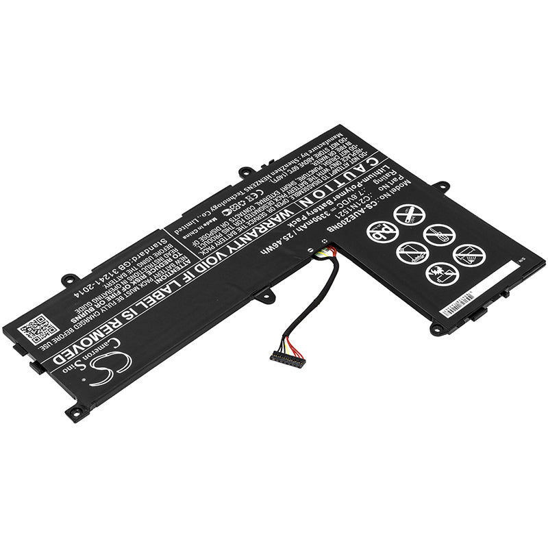 Li-Polymer Battery fits Asus, E200ha, E200ha-1a 7.6V, 3350mAh Notebook & Laptop Cameron Sino Technology Limited