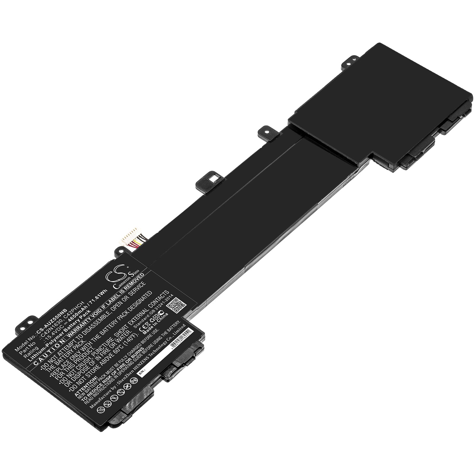 Li-Polymer Battery fits Asus, Ux550vd, Ux550vd-1a 15.4V, 4650mAh Notebook & Laptop Cameron Sino Technology Limited