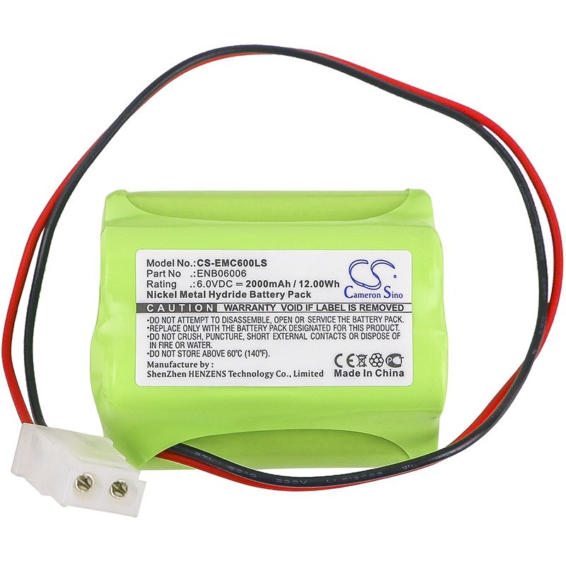 Ni-MH Battery fits Aritech, 10050205, 60401005, Du140 6.0V, 2000mAh Emergency Lighting Cameron Sino Technology Limited