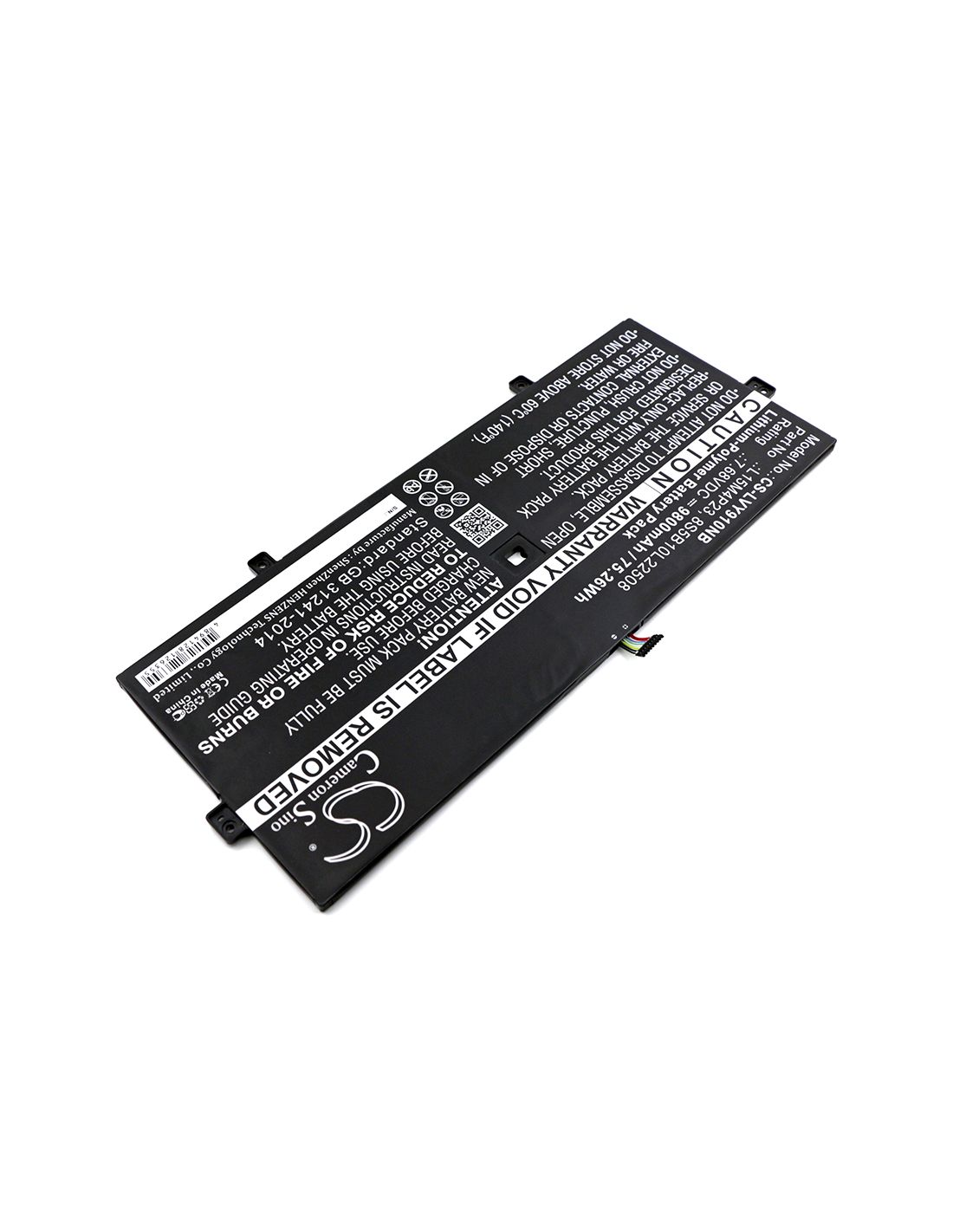 Li-Polymer Battery fits Lenovo, Yoga 5 Pro, Yoga 5 Pro(512g) 7.68V, 8100mAh Notebook & Laptop Cameron Sino Technology Limited