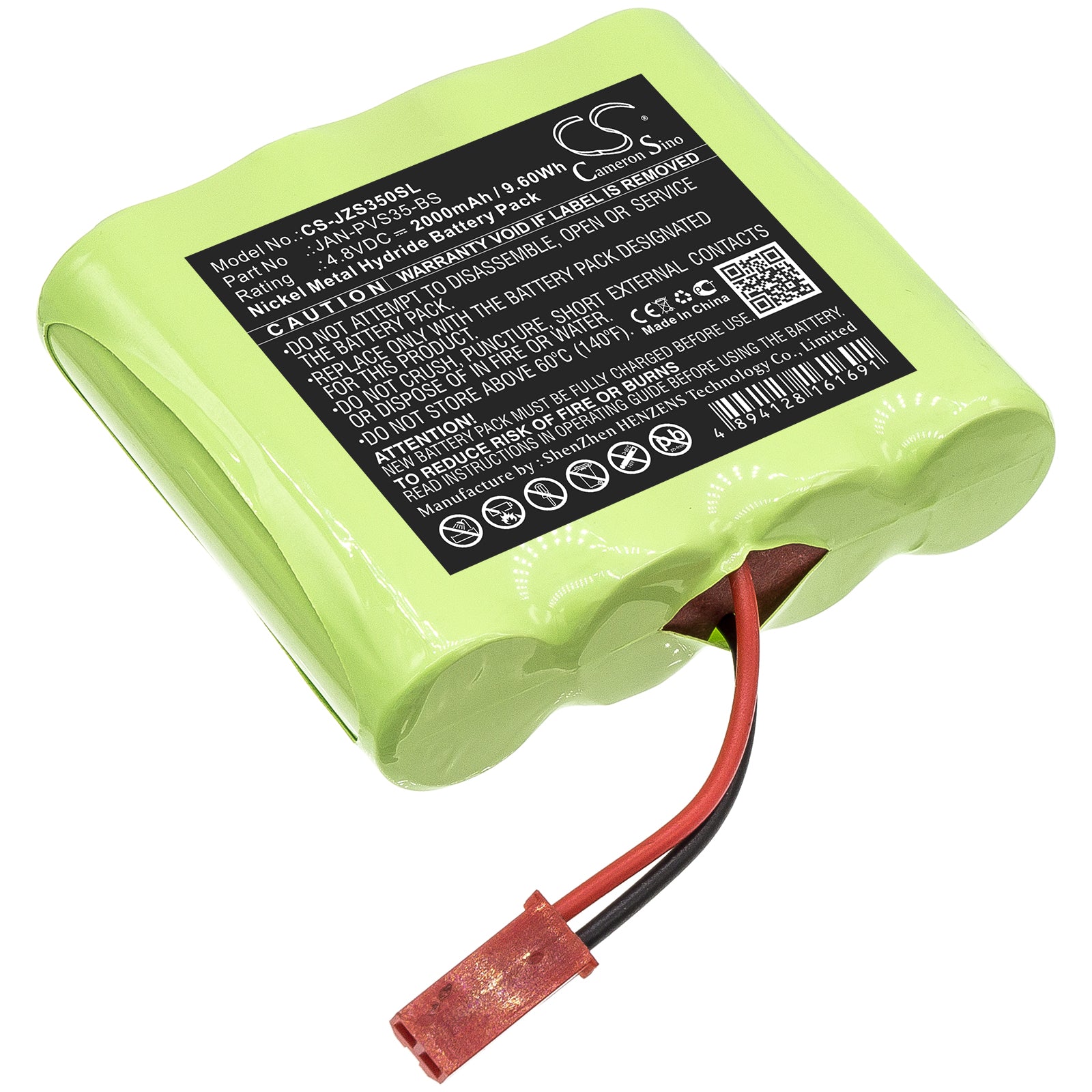 Ni-MH Battery fits Jandy, Zodiac Polaris Sol 1000 Pool Control System, Zodiac S35 Remote 4.8V, 2000mAh Smart Home Cameron Sino Technology Limited