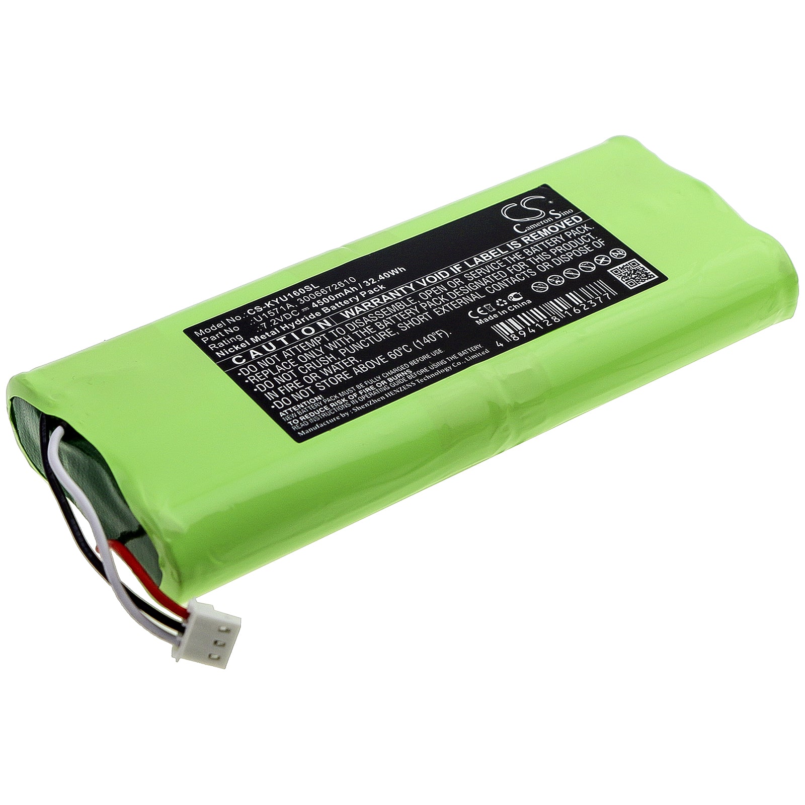 Ni-MH Battery fits Keysight, U1600, U1602a 7.2V, 4500mAh Equipment & Survey & Test Cameron Sino Technology Limited