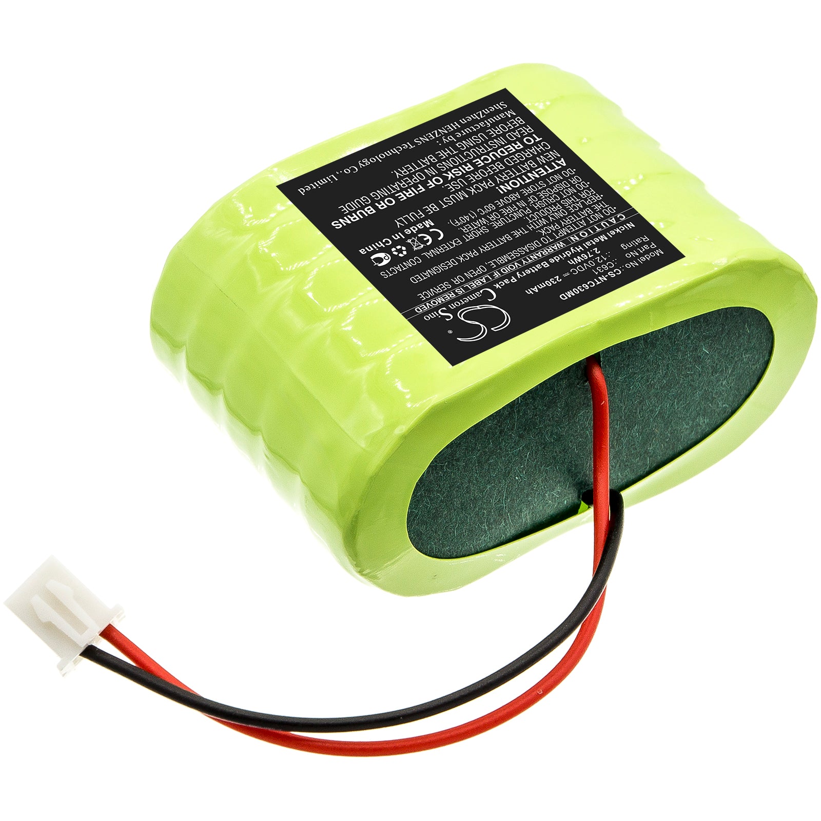 Ni-MH Battery fits Natus, Ct+ Doppler, Dop Ct 12.0V, 230mAh Medical Cameron Sino Technology Limited