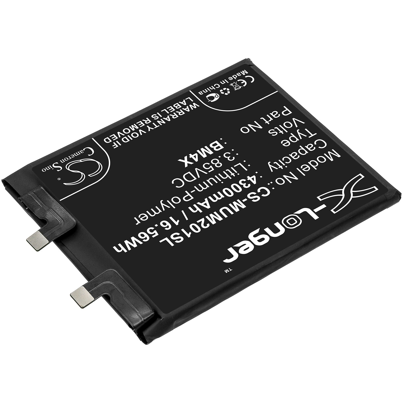 Li-Polymer Battery fits Xiaomi, Bm4x 3.85V, 4500mAh Mobile & SmartPhone Cameron Sino Technology Limited