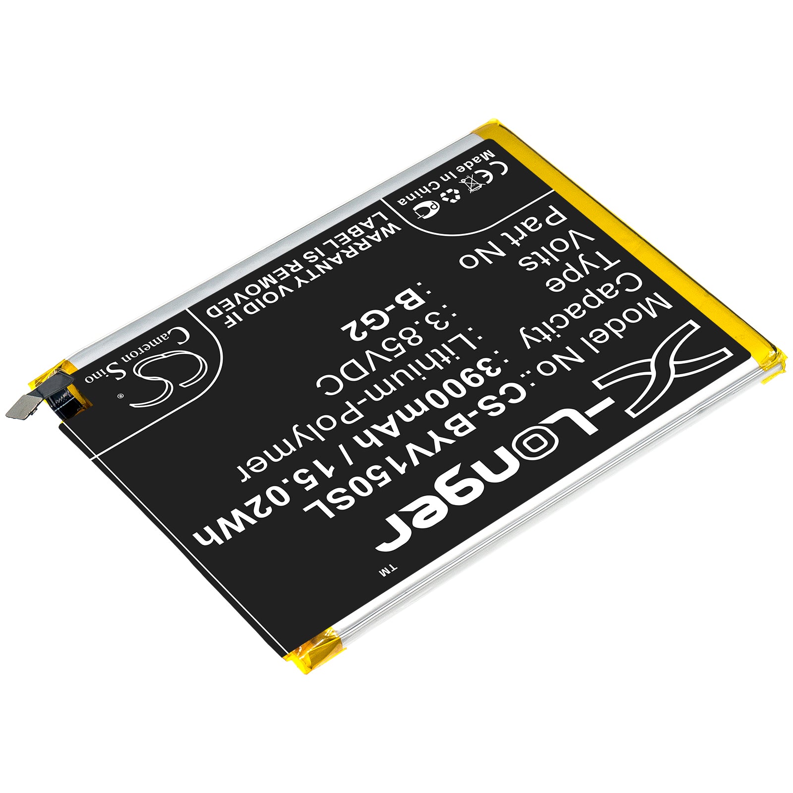 Li-Polymer Battery fits Vivo, B-g2 3.85V, 3900mAh Mobile & SmartPhone Cameron Sino Technology Limited
