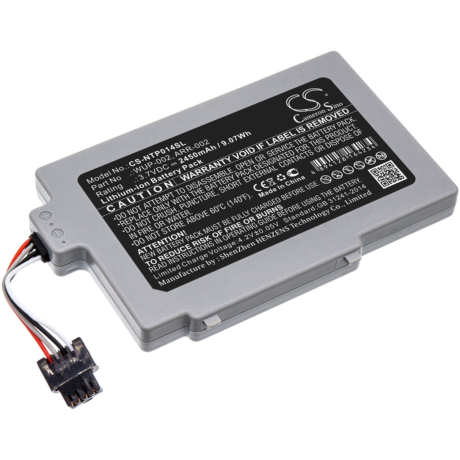 Li-ion Battery fits Nintendo, Wii U 8g, Wii U 8g Gamepad 3.7V, 2800mAh Game Console Cameron Sino Technology Limited