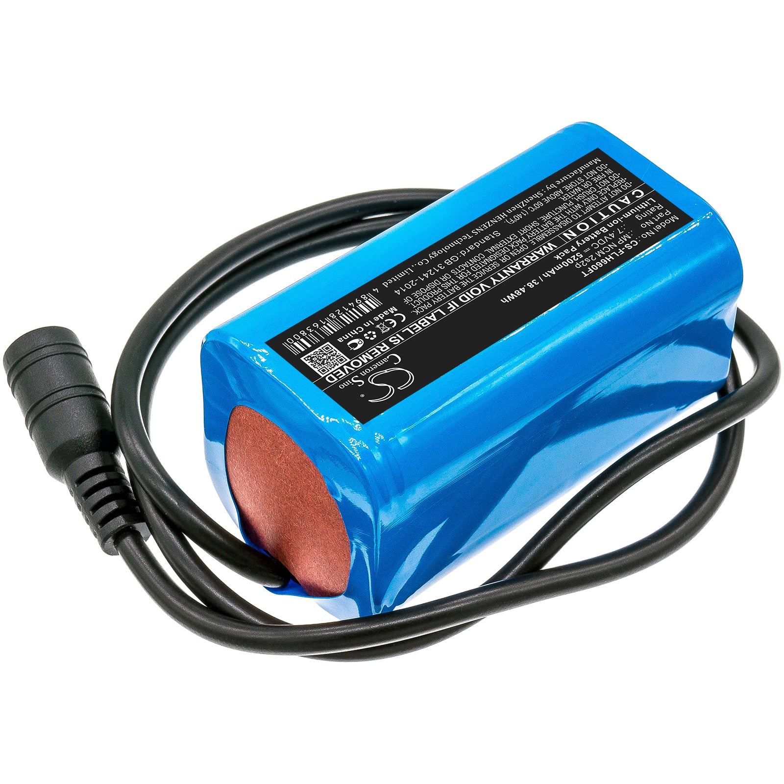 Li-ion Battery fits Square, Led Light 7.4V, 5200mAh Flashlight Cameron Sino Technology Limited
