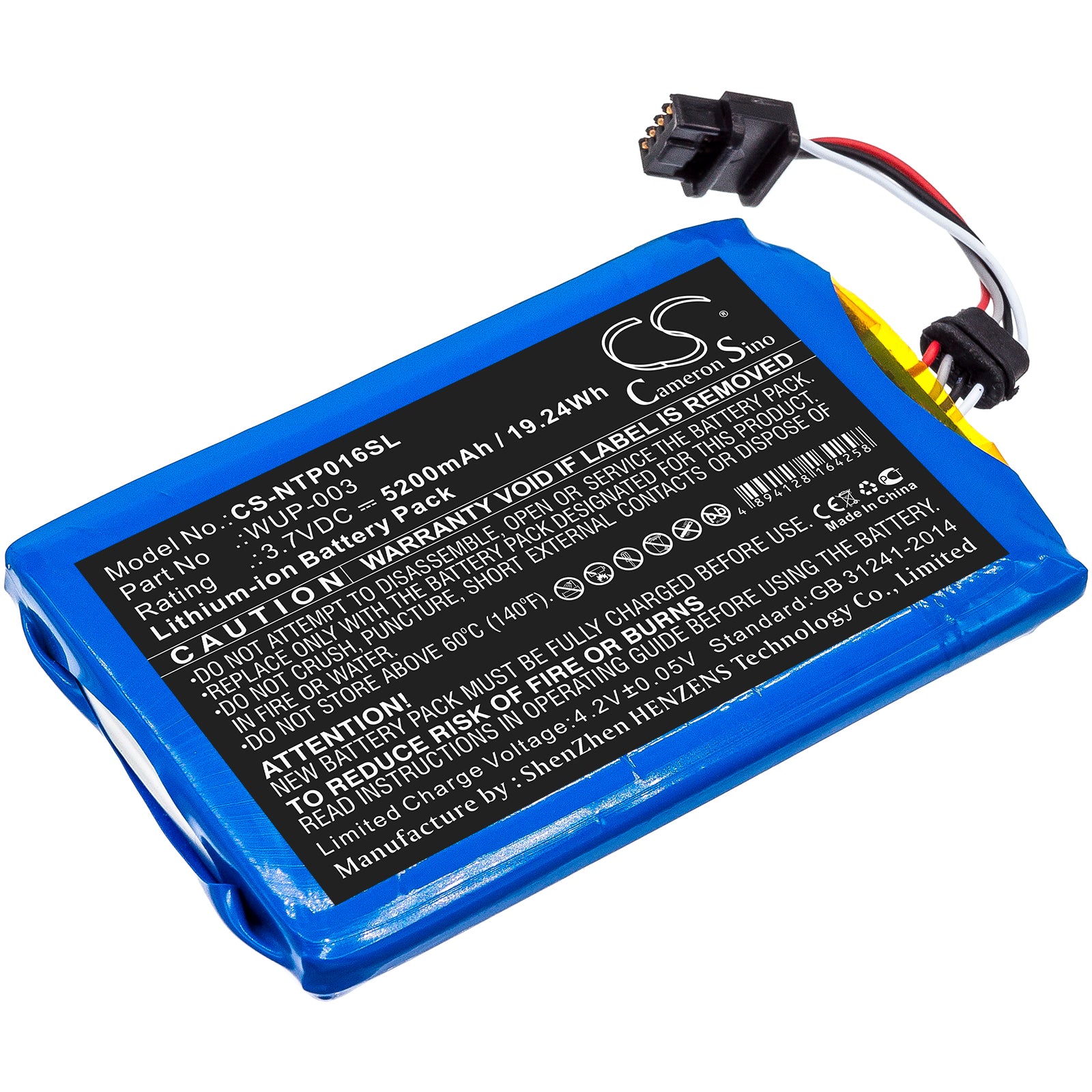 Li-ion Battery fits Nintendo, Wii U Gamepad Wup-003 3.7V, 6000mAh Game Console Cameron Sino Technology Limited