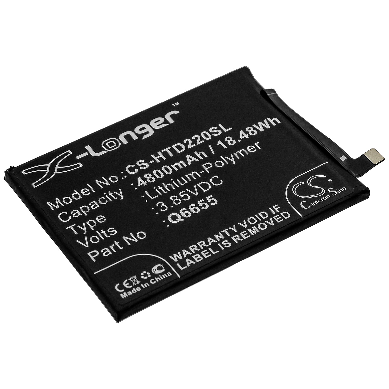 Li-Polymer Battery fits Htc, Desire 20 Pro 3.85V, 4800mAh Mobile & SmartPhone Cameron Sino Technology Limited